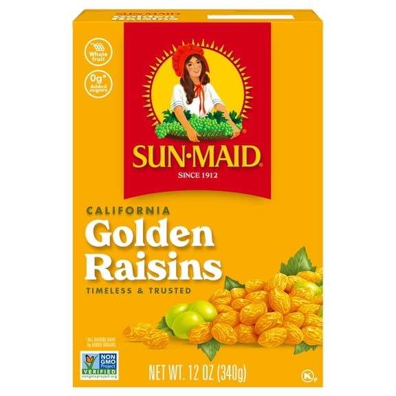 Sun-Maid California Golden Raisins, 12 oz Bag in a Box