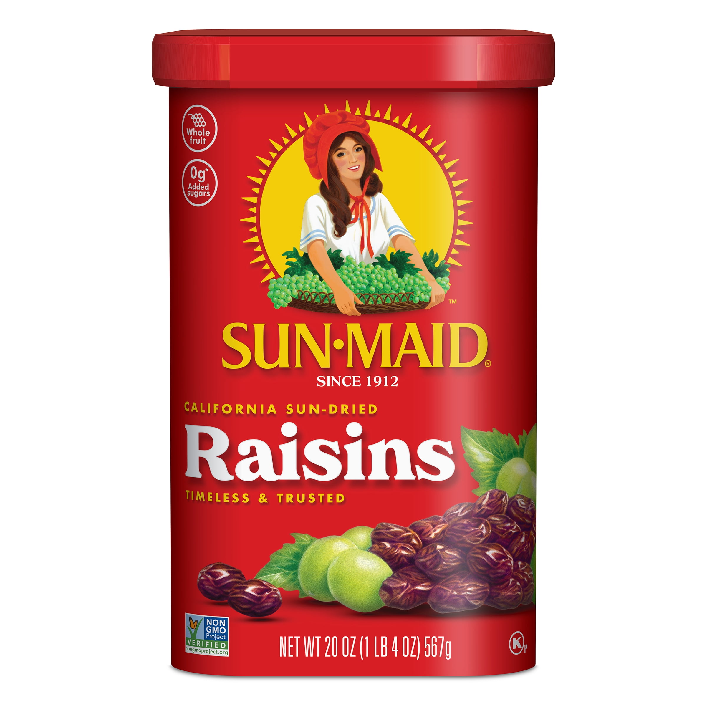 SunMaid California SunDried Raisins, Dried Fruit Snack, 20 oz