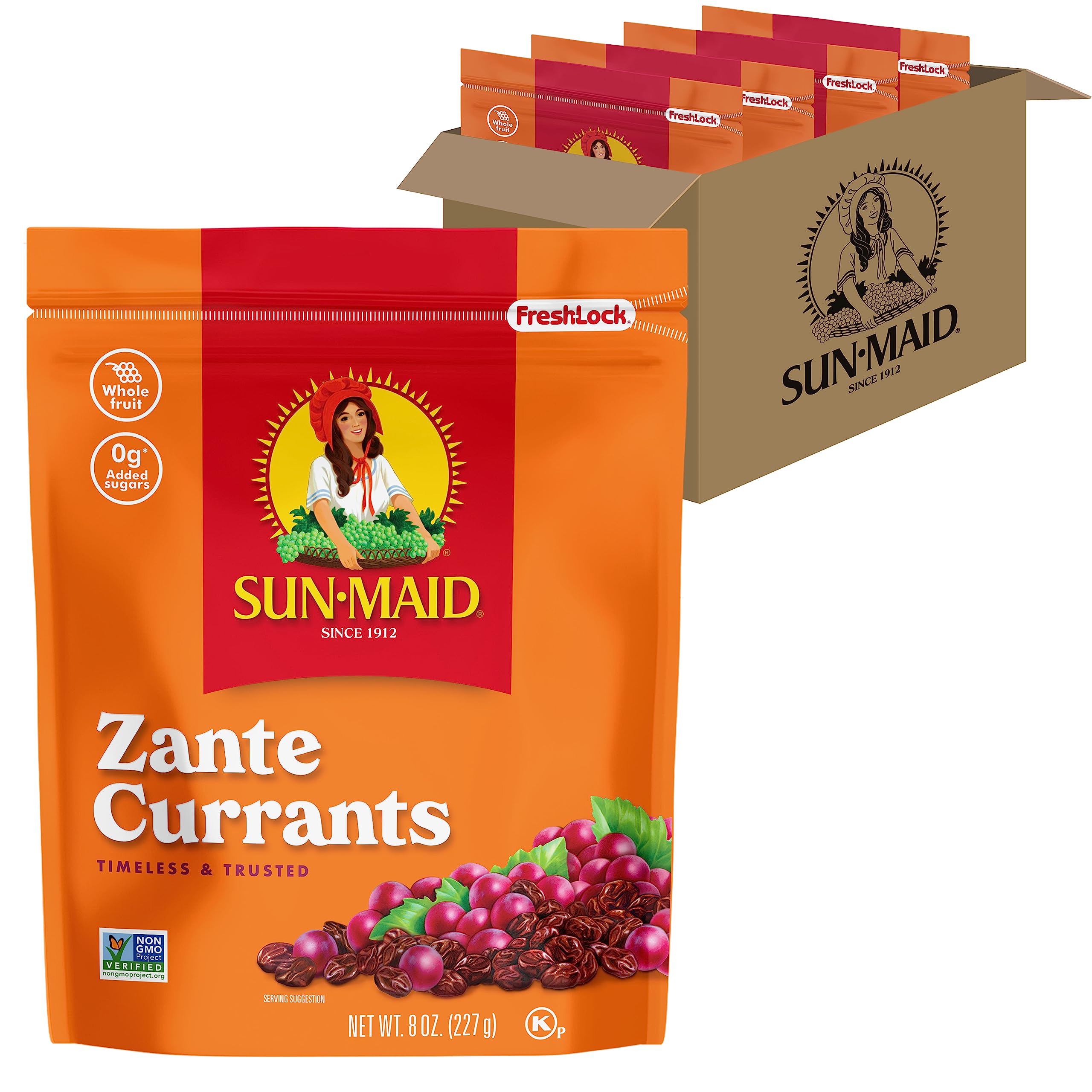 Sun-Maid California Sun-Dried Zante DNF2 Currants - (4 Pack) 8 oz ...