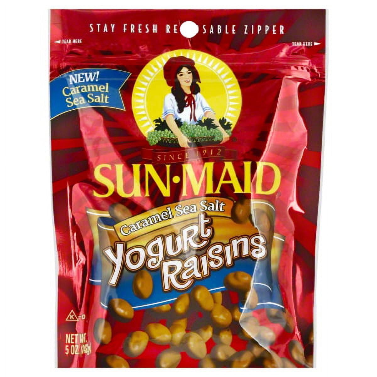 SunMaid® Caramel Sea Salt Yogurt Raisins 5 oz. Bag