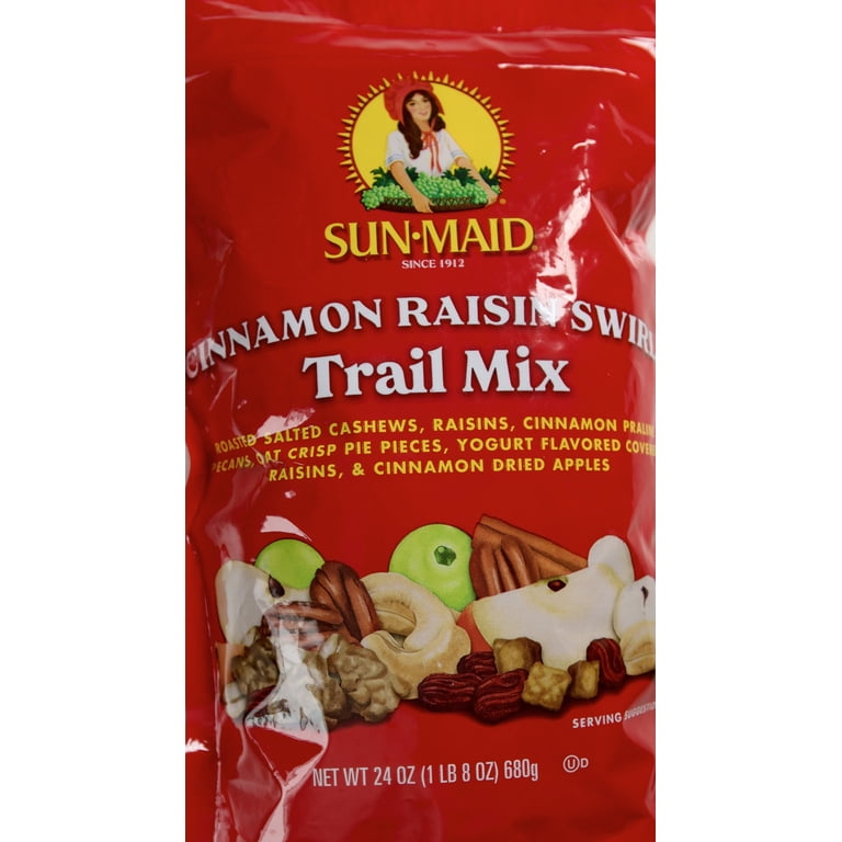 Sun-Maid Cinnamon Raisin Swirl Trail Mix, Cashews, Praline Pecans