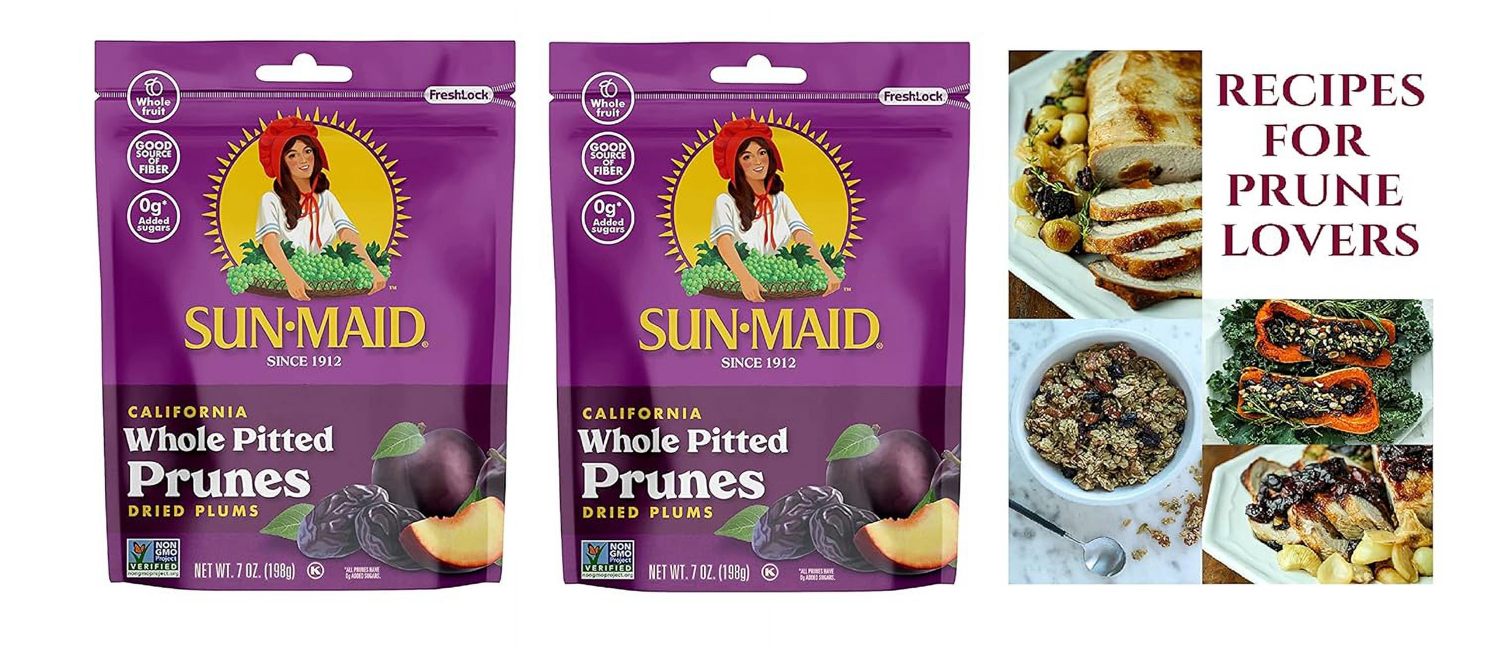 Sun Maid Pitted Prunes 2 7Oz Packs Of Sunmaid Pitted Dried Prunes