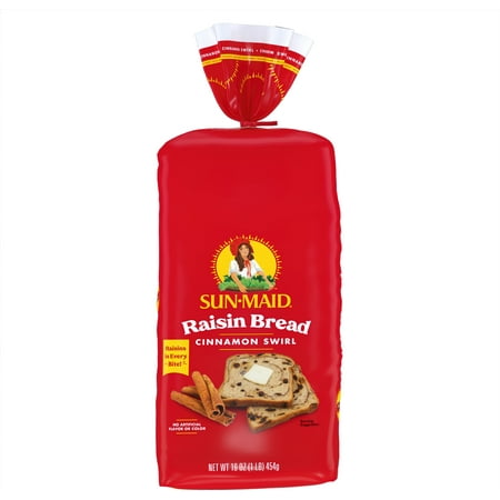 Sun-Maid Raisin Cinnamon Swirl Breakfast Bread, 16 oz
