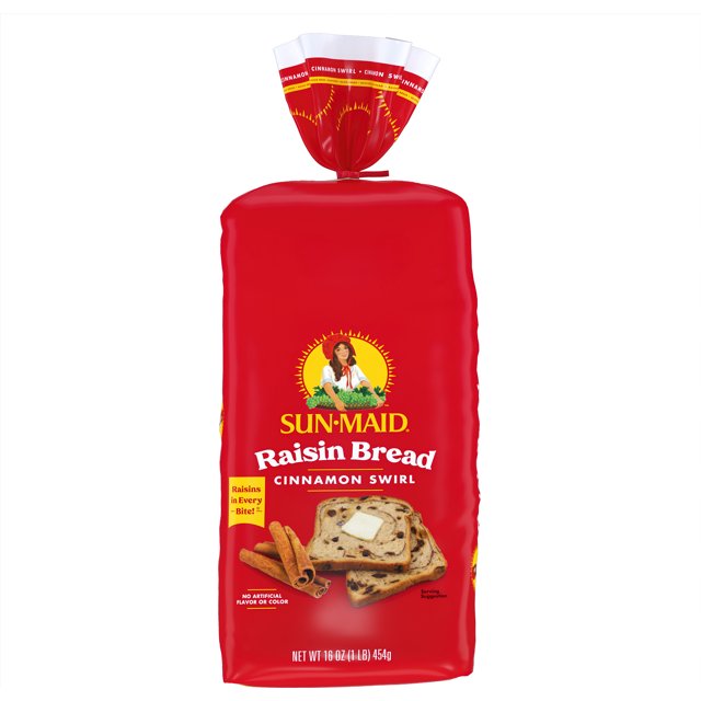 SunMaid Raisin Cinnamon Swirl Breakfast Bread, 16 oz