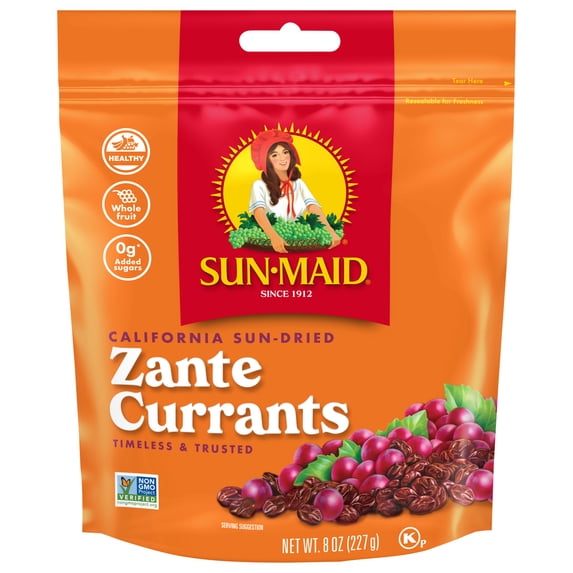Sun-Maid® Zante Currants 8oz Resealable Stand-Up Zipper Bag