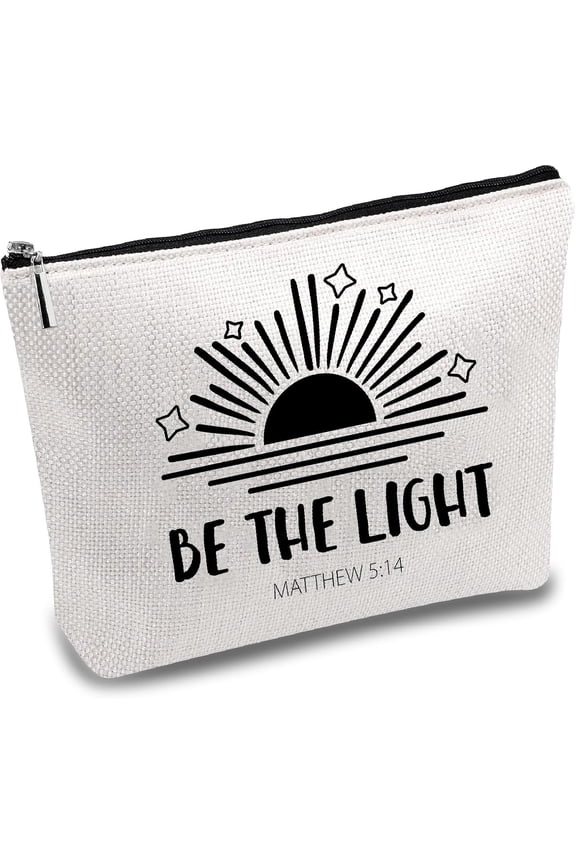 Sun Makeup Bags Canvas Cosmetic Bag Multi Purpose Case with Zipper Pouches Toiletry Travel Storage Bag Purse Portable Makeup Storage Organizer