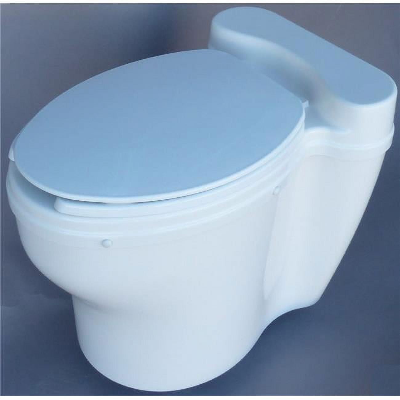 SunMar Elongated Dry Toilet White AF Waterless Toilet