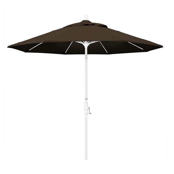 Sun Master Series Patio Market Umbrella in Pacifica with Aluminum Pole Fiberglass Ribs Collar Tilt Crank Lift