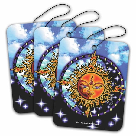 Sun - Mikio Kennedy Road Rage Air Freshener - Vanilla Scent - 3 Pack
