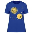 thumbnail image 1 of Sun Moon And Stars T-Shirt Women -Image by Shutterstock, Female 3X-Large, 1 of 2