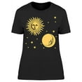 thumbnail image 1 of Sun Moon And Stars T-Shirt Women -Image by Shutterstock, Female XX-Large, 1 of 2