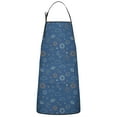 thumbnail image 1 of Sun Moon Cloud Star Pattern Apron-Garden Aprons for Women with Pockets-Cotton Linen Waterproof Kitchen Cooking Gardening Aprons Adjustable for Kitchen,Cooking,BBQ and Salon 33x27 Inch, 1 of 7