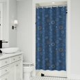 thumbnail image 1 of Sun Moon Cloud Star Pattern Shower Curtain 36"x72" ,Bathroom Decorative Shower Curtains Set with 12 Hooks,Modern Waterproof Washable Shower Curtain, 1 of 6