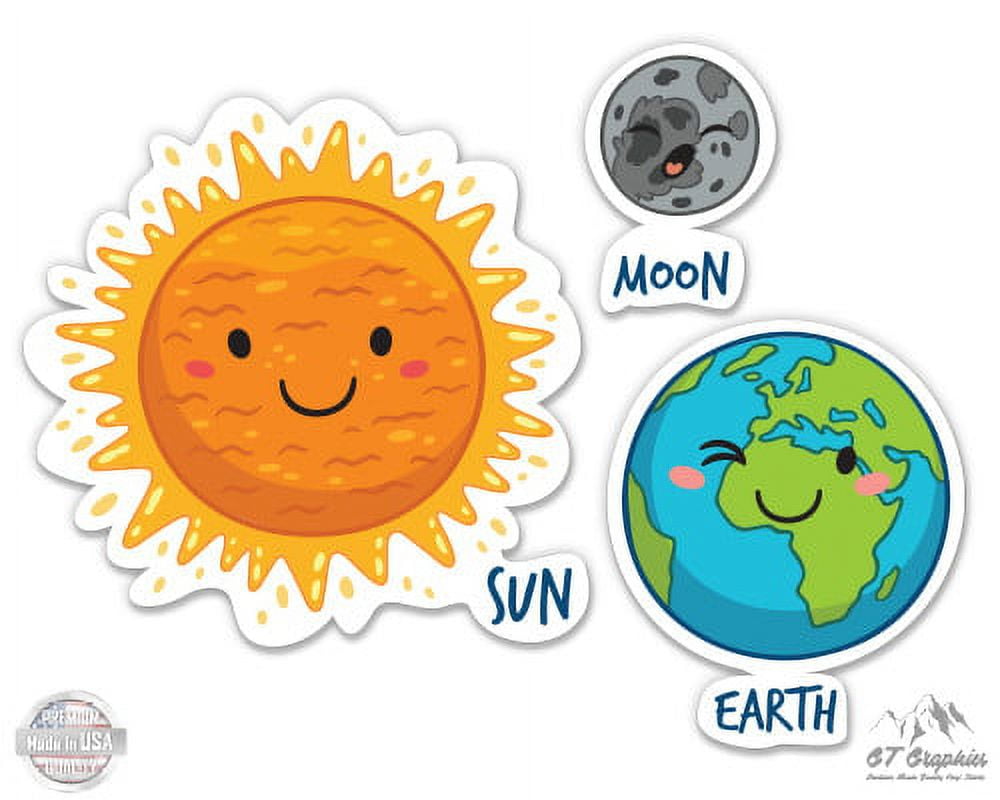 Sun and Moon Stickers