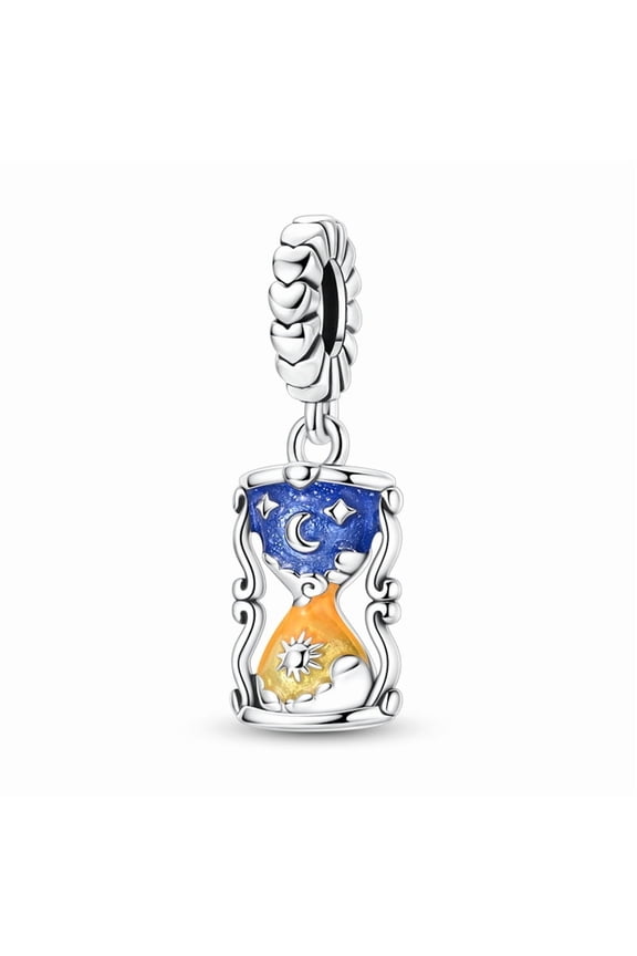Sun Moon Hourglass Charm, Compatible with Most Bracelet, Charm for Bracelet