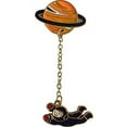 thumbnail image 1 of Sun, Moon & Stars Planet with Astronaut, Artwork PIN - 3D Rubber Metal Lapel Pins - 1", 1 of 1