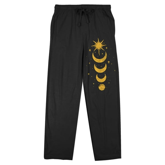 Sun Moon & Stars Women's Black Sleep Pajama Pants-Small