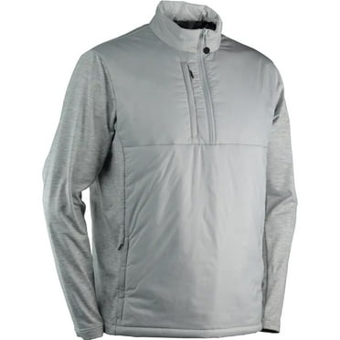 Sun Mountain Golf Colter II Long Sleeve Pullover Platinum Medium