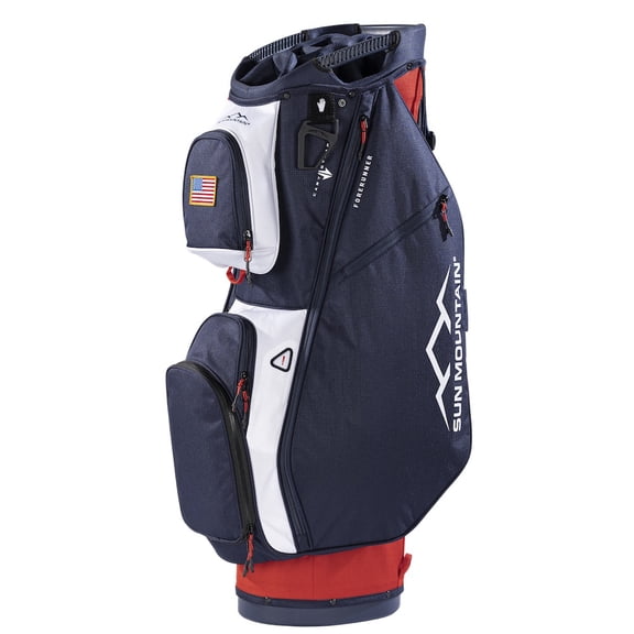 Sun Mountain Golf Forerunner Cart Bag Red/White/Navy