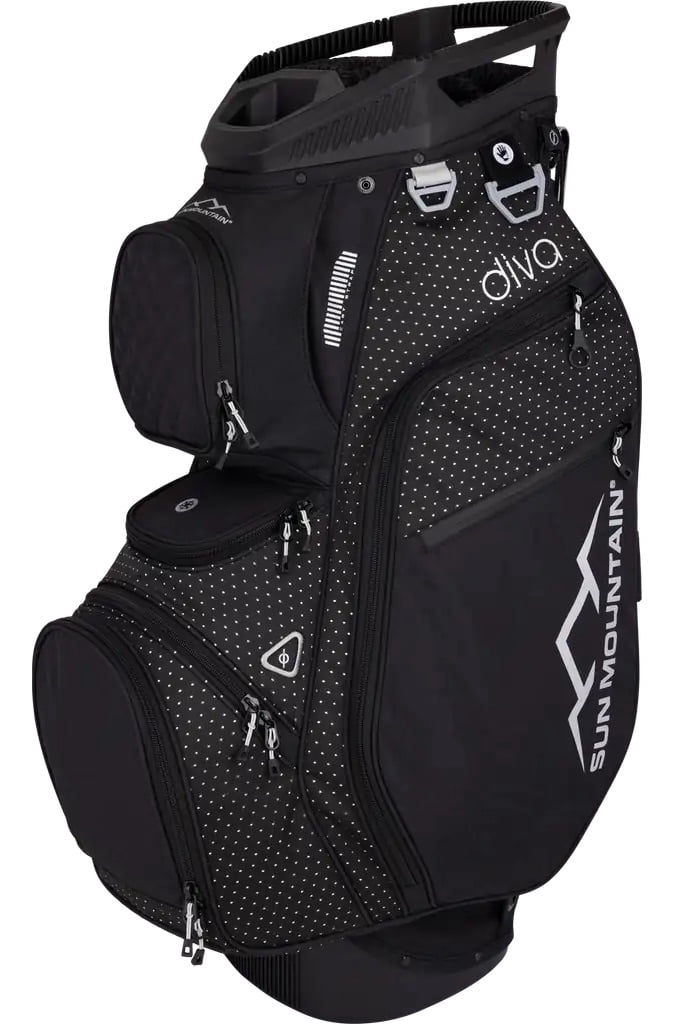 Sun Mountain Golf Ladies Diva Cart Bag Black/Black/Diamond