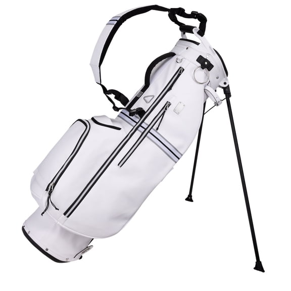 Sun Mountain Golf Mid-Stripe Ace Stand Bag White