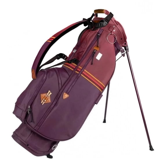 Sun Mountain Golf Mid-Stripe Single Strap Stand Bag Port/Brick/Gold