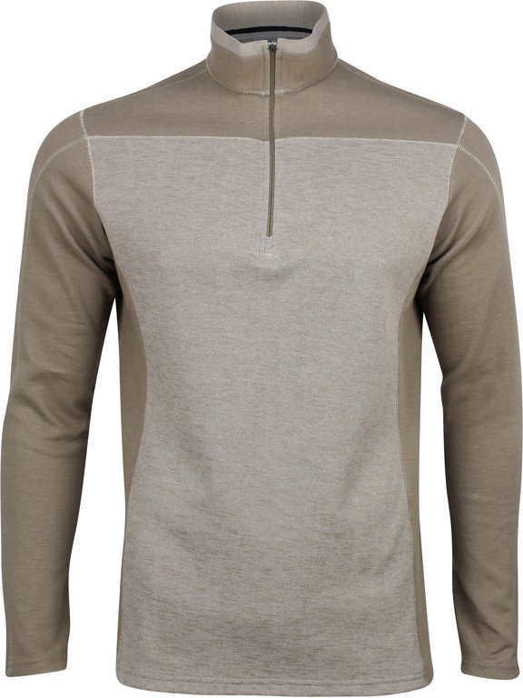 Pryor 19 20 Quarter Zip Thermal Walnut Sweater Men L