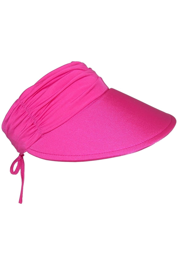 Sun N Sand 4.5 Inch Brim Swimsuit Material Visor (Women's)