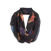Sun N Sand Accessories Laurel Burch Black Cat Infinity Scarf - Lightwe