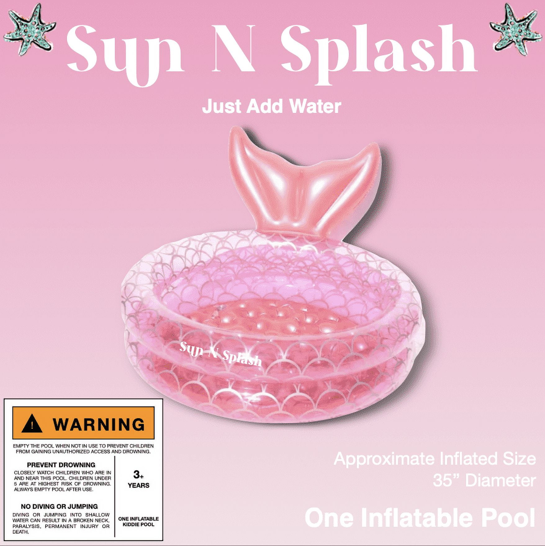 Sun N Splash Mermaid Pool Pink