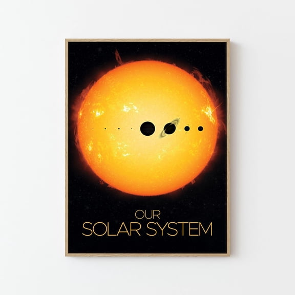 Sun NASA Space Travel Poster Print | Stars Planets Universe Cosmos
