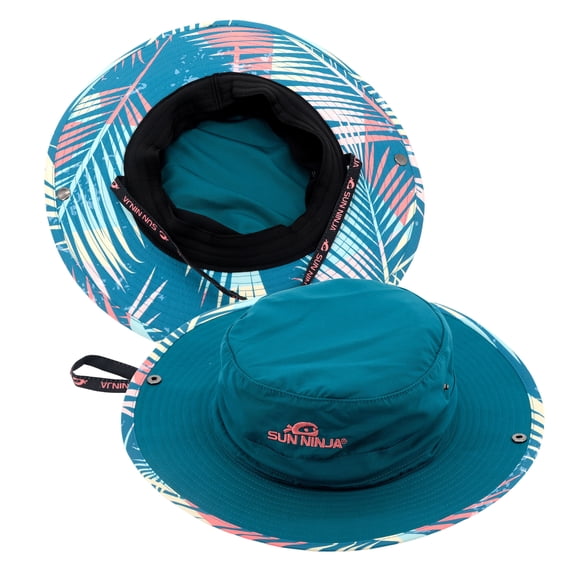 SUN NINJA Bucket Hat for Men and Women, Wide Brim UPF 50+ Sun Protection, Foldable Boonie Hat with Adjustable Strap, Cooling Design for Fishing, Hiking, Beach & Kayaking
