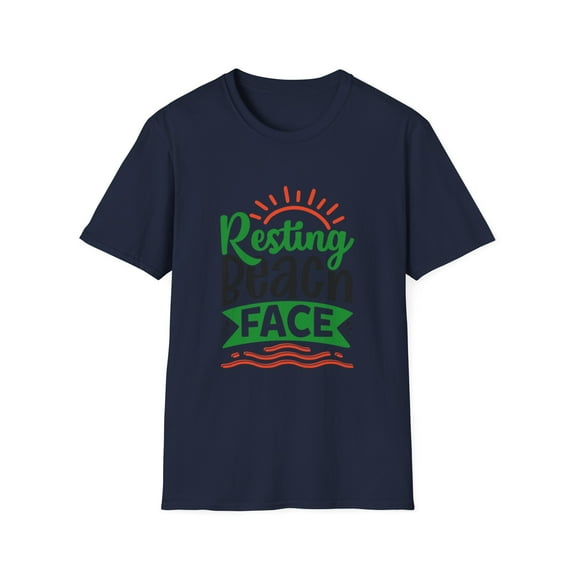 Sun Ocean Waves Resting Graphic Novelty Face Tees