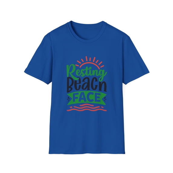 Sun Ocean Waves Resting Graphic Novelty Face Tees