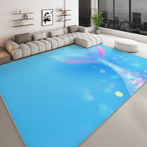 Sun Polka Dot Area Rugs, Sunlight Polka Dots Scales Carpet, Washable Non Slip Low Pile Soft Rug for Living Room Bedroom Office Decor Mat 5x8ft