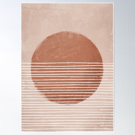 Sun Poster Wall Art, Modern Wall Decor For Living Room Bedroom, 8x12 UNFRAMED