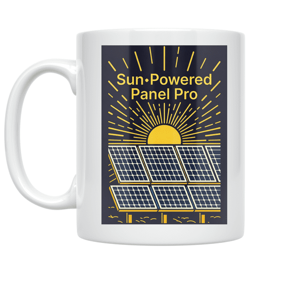 Sun-Powered Panel Pro - Solar Installer - 11 oz Ceramic Coffee Mug