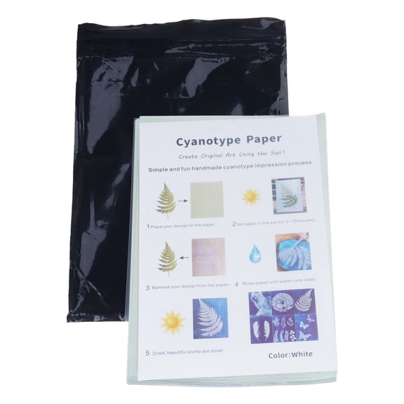 Sun Print Paper Cyanotype Paper Kits Solar Drawing Paper Sensitivity Nature Printing Paper with Sheet for School