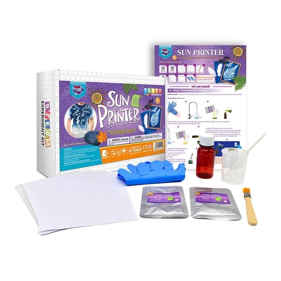 Sun Priter Science Kit, Sun Printing Process, Cultivate Imagination, Creativity, And Hands-On Ability, Cultivate Interest In Scientific Experiments