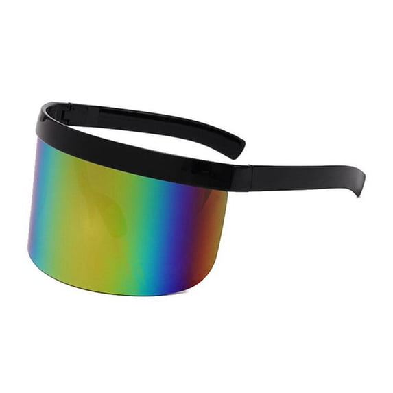 Sun Protection Anti-Peeping And Anti-Dropping Mask Glasses One-Piece Large-Frame Sunglasses