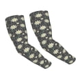 thumbnail image 1 of Sun Protection Arm Sleeves For Men Women, Daisies Flowers Stripe Sleeves To Cover Arms With Thumb Hole Cooling Sleeve, 1 of 2