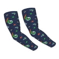 thumbnail image 1 of Sun Protection Arm Sleeves For Men Women, Dinosaur Astronaut Space -E Sleeves To Cover Arms With Thumb Hole Cooling Sleeve, 1 of 2