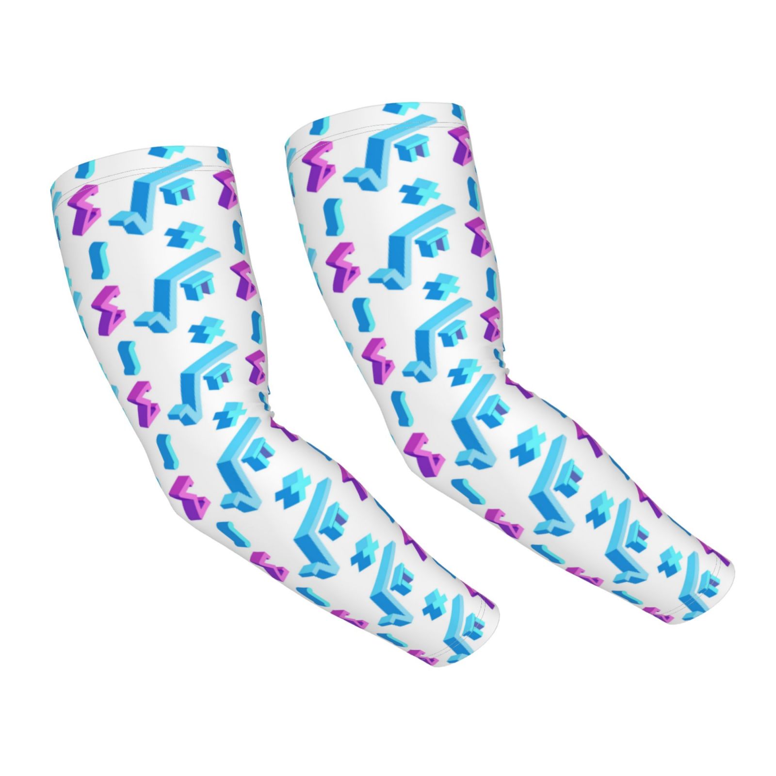 Sun Protection Arm Sleeves For Men Women, Funny Math Symbol Print ...