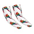 thumbnail image 1 of Sun Protection Arm Sleeves For Men Women, Red Macaw Parrot On Branch Sleeves To Cover Arms With Thumb Hole Cooling Sleeve, 1 of 2