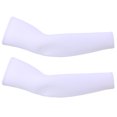 thumbnail image 1 of Sun Protection Arm Sleeves for Men & Women - UV Sleeves - Sun Sleeves for Golf - Cycling - Football Sleeves - White, 1 of 5