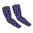thumbnail image 1 of Sun Protection Arm Sleeves for Men Women, anchor lifebuoy Cute navyblue Sleeves to Cover Arms with Thumb Hole Cooling Sleeve, 1 of 6