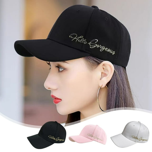 Sun Protection Baseball Cap | Unisex Wide Brim Adjustable Sun Hat | Breathable Wicking Fabric | Versatile Summer Face Shield | Lightweight Comfort | 1pc | Black Pink White | 12x12x7cm