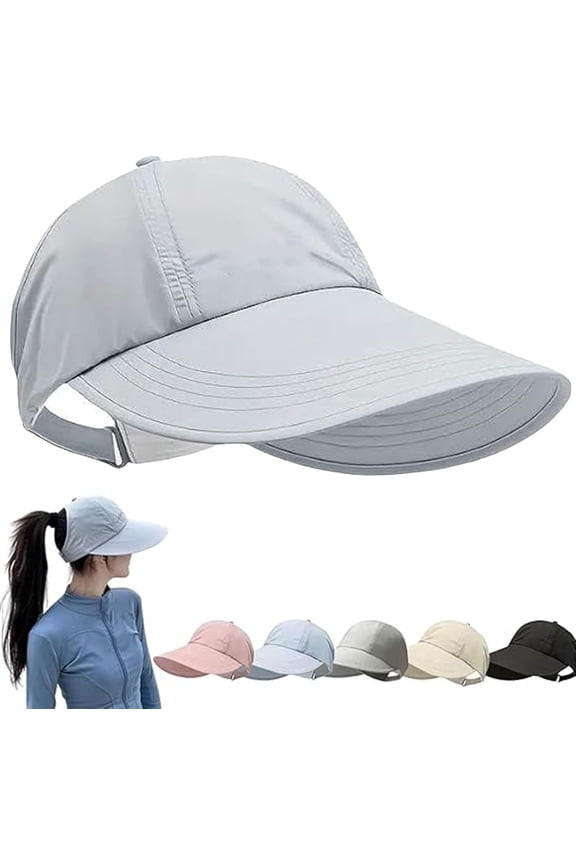 Sun Protection Baseball Hat for Men and Women, Lightweight Wide Brim Cap with Adjustable Velcro, Quick-Drying Summer Hat