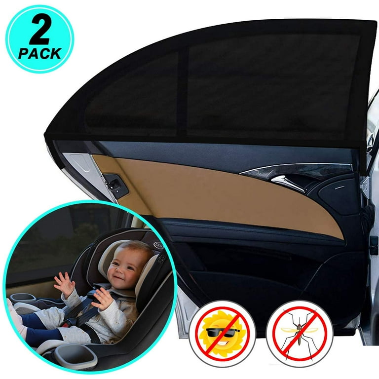 WIN.MAX Sun Protection Car Baby Sun Protection with Certified UV  Protection, Universal Sun Visor Car Netting for Side Windows Mesh Material  Protects Passengers, Baby, Children and Pets, Pack of 2 : 