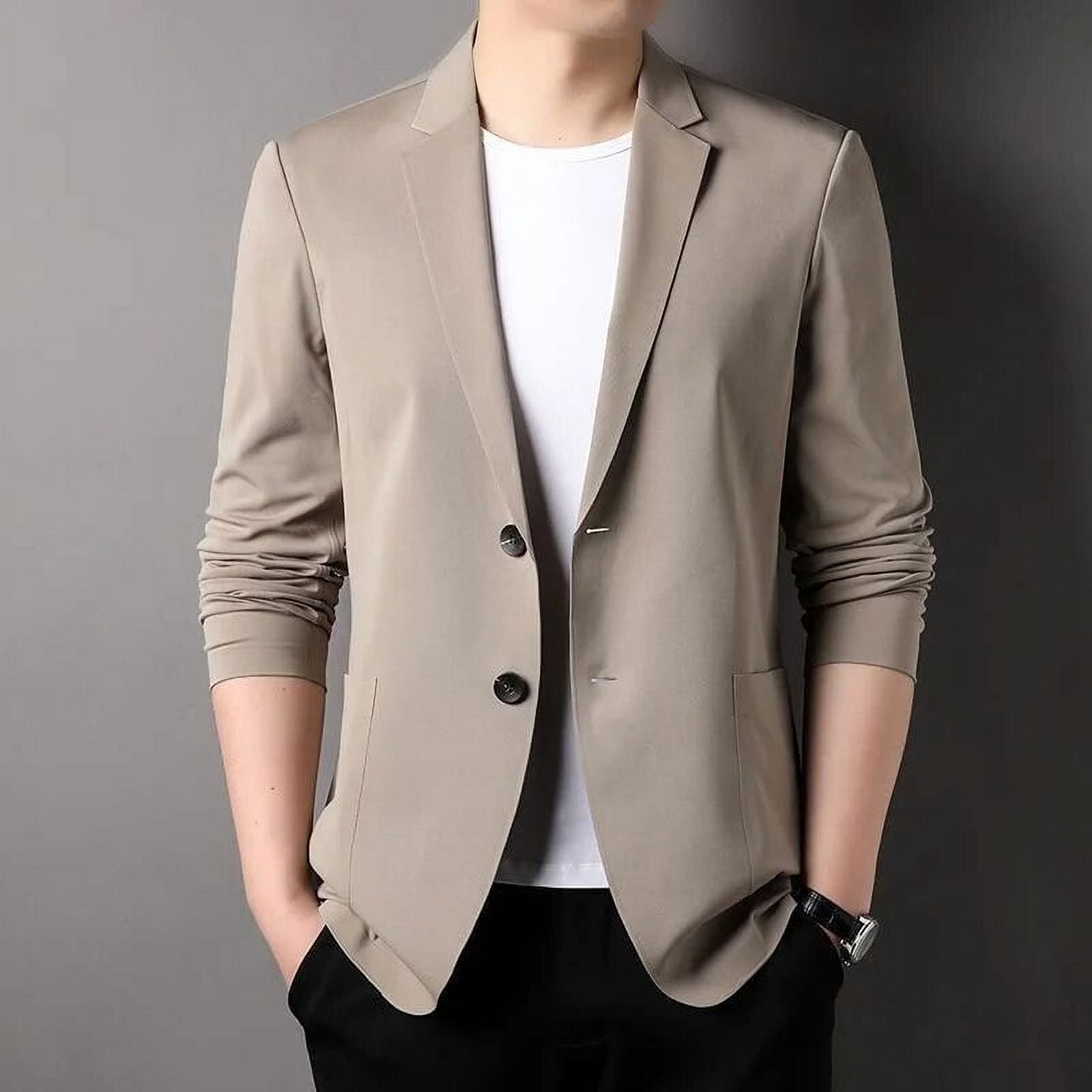 Sun Protection Clothing Men 2024 New Ice Silk Lightweight Spring and Summer Thin Mens Blazer Jacket Smart Casual Male Suit Coat Walmart
